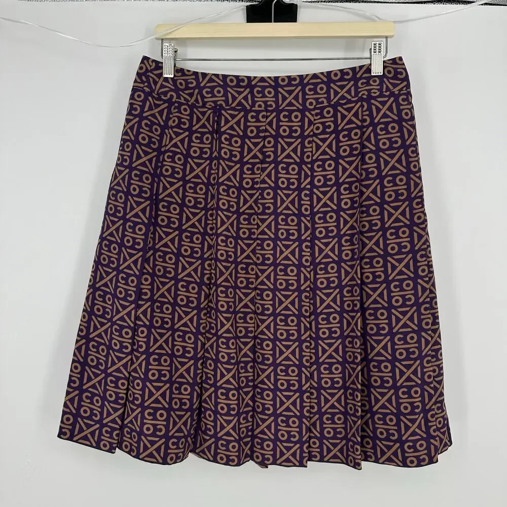 Vintage Y2K Runway CHANEL  FR 44 Blazer Skirt Set Chocolate Brown Cashmere Silk
